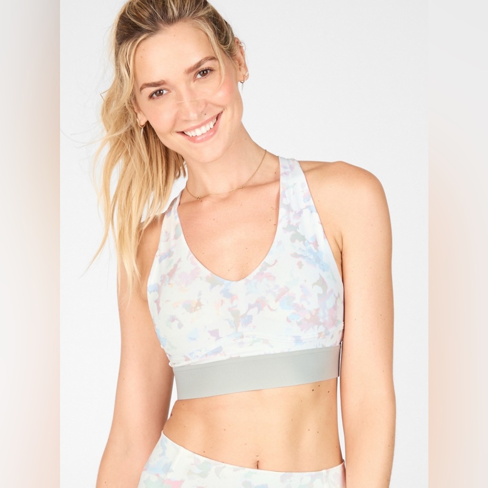 Fabletics All Day Everyday sports bra in Color Sakura